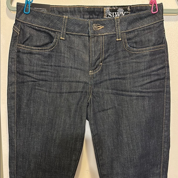 Siwy Women's High Rise Dark Denim Jeans - Picture 2 of 8